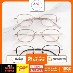 Gọng Kính Cận Hợp Kim Shady Unisex G2754 (Nhiều Màu)